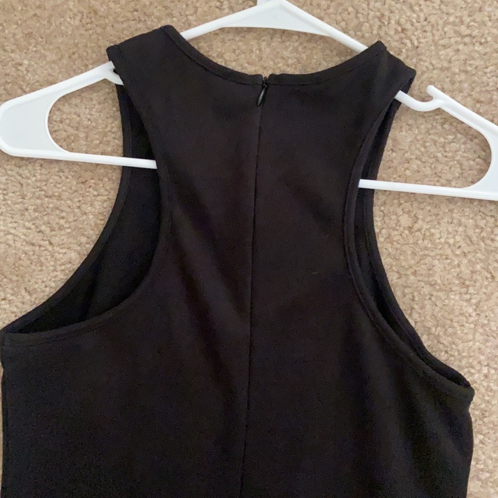 LBD! soft suede black mini dress! Never worn! - Picture 2 of 2